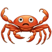 Crab-crazy-crab sticker
