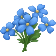 Flor azul sticker