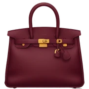 Hermes burgundy bag sticker