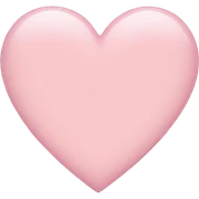 light pink heart sticker