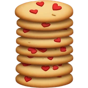 Galletas con corazones
 sticker