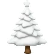 White Christmas tree sticker