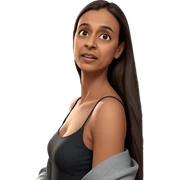 girl with long brown hair sticker