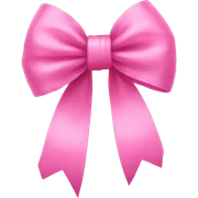 Pink bow sticker