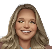 smiling blonde girl portrait sticker