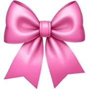 Pink bow sticker