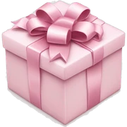 Light pink Christmas gifts under a white Christmas tree  sticker