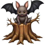 Tronco con bat y pies sticker