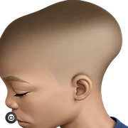 peaceful male portrait with closed eyes sticker