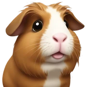 Guinea pig brown sticker