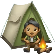 Camping sticker