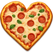 Pizza heart  sticker