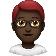 Dark red shades sticker