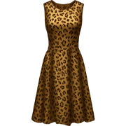leopard print dress sticker