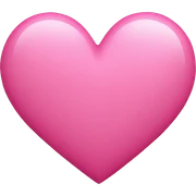 Pink heart sticker
