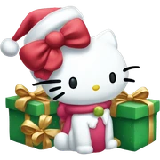 Hellokitty christmas sticker