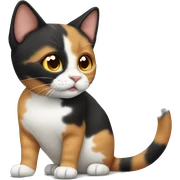 calico cat sticker