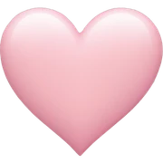 light pink heart  sticker