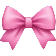 pink bow sticker