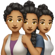 3 latin female friends sticker