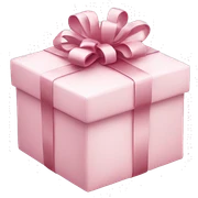 Light pink Christmas gifts under a white Christmas tree  sticker