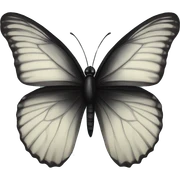 black butterfly sticker