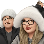 friends in winter fashion sticker