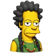 Simpson Rasta sticker