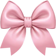 light pink bow on light pink bow sticker
