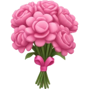 pink flower bouquet  sticker