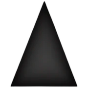 Triangle noir sticker