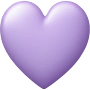 Pastel purple heart sticker