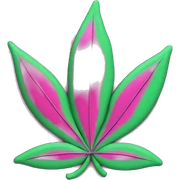 Hot pink 420 sticker