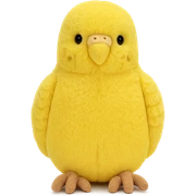 yellow budgie jellycat stuffed plush sticker