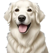 white golden retriever  sticker