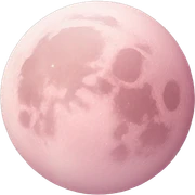 pastel pink moon sticker