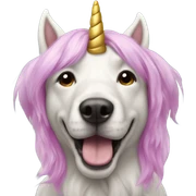 Dog unicorn  sticker