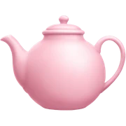 Pastel pink teapot sticker