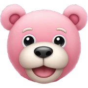 pink cute teddy bear sticker