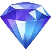 Blue purple white diamond  sticker