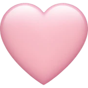 Light pink heart sticker