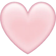 light pink heart sticker