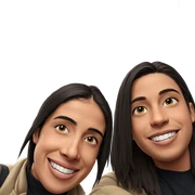 smiling boys in urban setting sticker