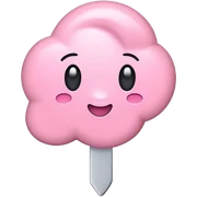 Pastel pin sticker