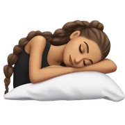 Ariana Grande sleeping sticker