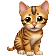 Bengal kitten sticker