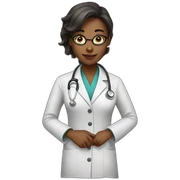 female doctor sticker