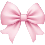 Baby pink bow sticker