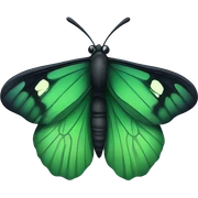 Very dark green butterfly in iphone design sticker