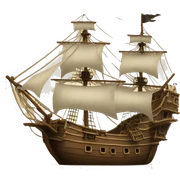 pirate ship sticker